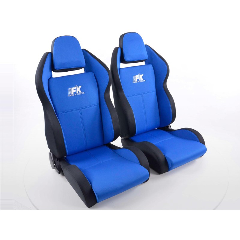Sièges sport FK Sièges auto demi-coque Set Race 5 au look sport automobile