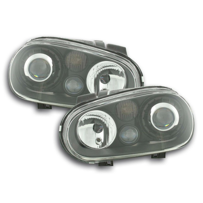 Jeu de phares VW Golf 4 type 1J 98-03 noir