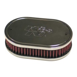 K&N Filtre à Air ovale sur mesure pour carburateur Weber DFB