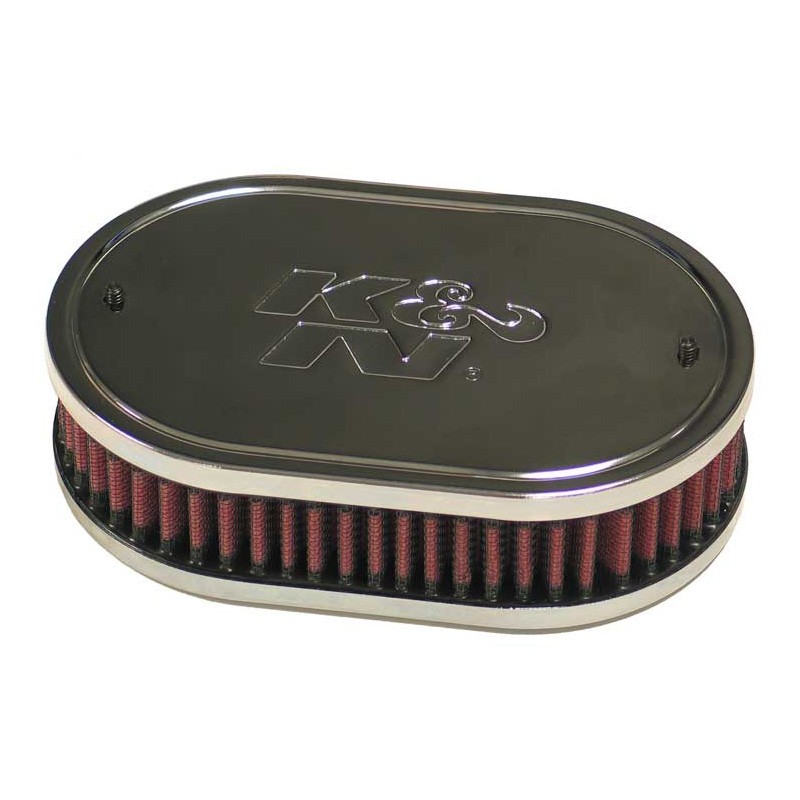 K&N Filtre à Air ovale sur mesure pour carburateur Weber DFB