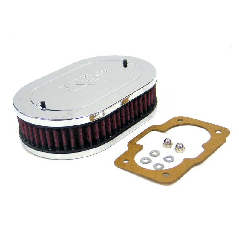 K&N Filtre à Air ovale sur mesure pour carburateur Weber DCNF 36