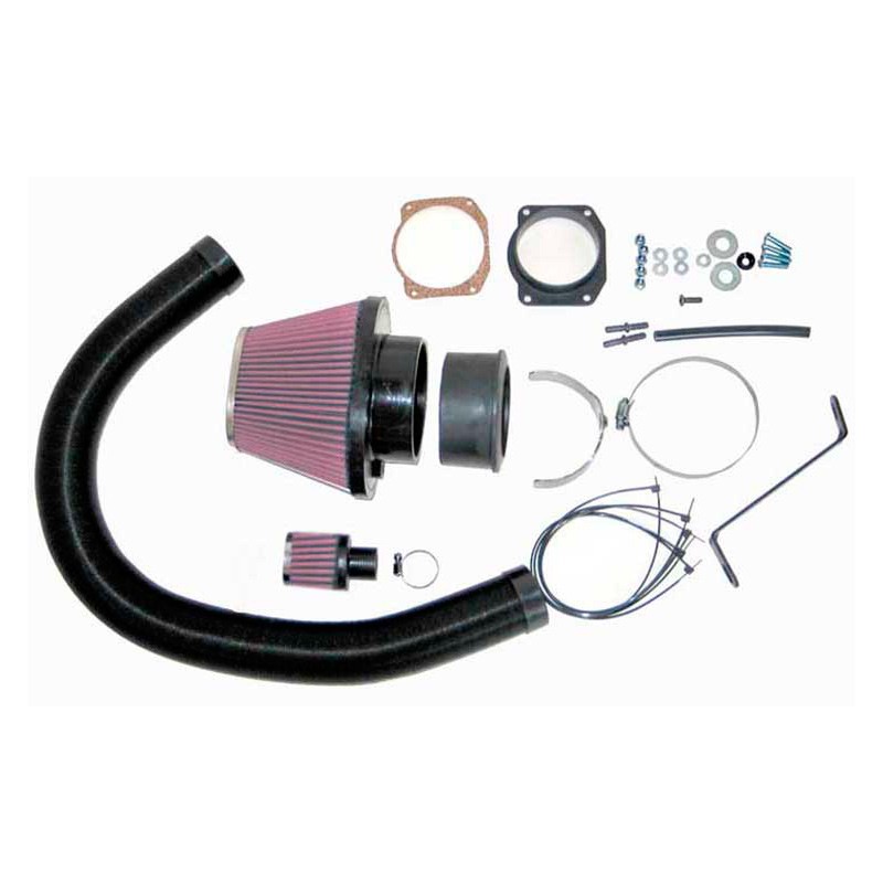 K&N Kit d'admission 57i sur mesure pour Audi A3 1.6i 102cv (AVU moteur) 6/2000-5/2003 (57-0548)