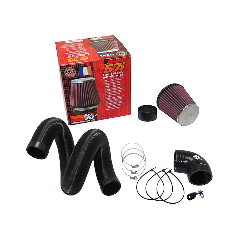K&N Kit d'admission 57i sur mesure pour C4/Berlingo/207/308/Partner 1.6HDi + Mini 1.6D 2007- (57-0662)