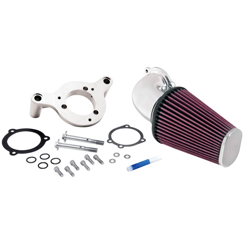 K&N Kit d'admission 57i sur mesure pour Harley Softail/Dyna 2001-2015 (57-1125)