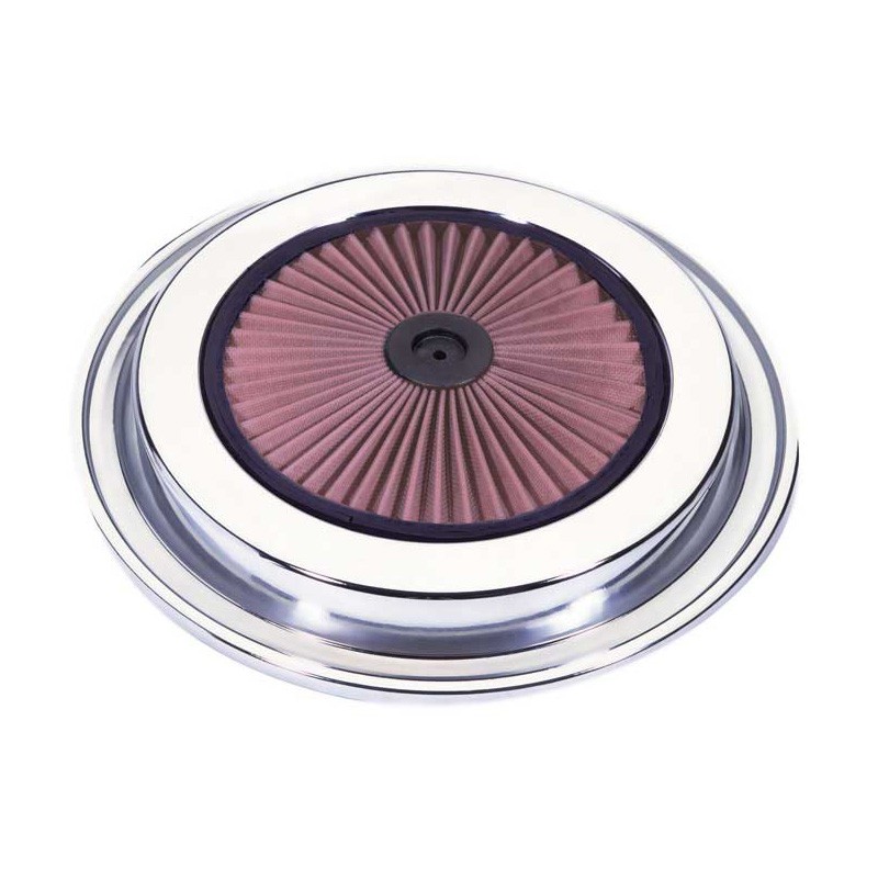 K&N Capot X-Stream pour Filtres - 391mm - pour camions Chevrolet/GMC - Chromé (66-1201)