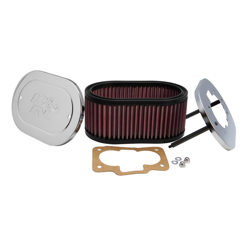 K&amp;N Filtre à Air ovale sur mesure pour carburateur Weber DCNF 36