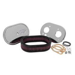 K&N Filtre à Air ovale petit sur mesure pour carburateur Weber 40 DCOE