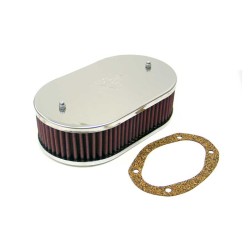 K&N Filtre à Air ovale large sur mesure pour carburateur Solex/Mikuni Solex 35/38 EEIT