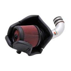 K&N Kit d'admission Typhoon sur mesure pour Honda CR-Z 1.5L-L4 - 2011-2012 - Argent (69-1018TS)