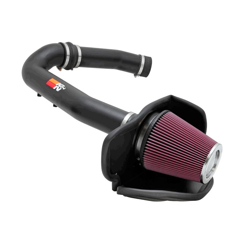 K&N Kit d'admission High Performance sur mesure pour Jeep Grand Cherokee & Dodge Durango 3.6L V6 2011-2015 - Noir (77-1560)