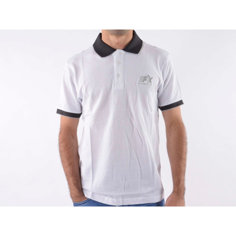 Poloshirt, polo, chemise, top moderne, design de classe, blanc taille S