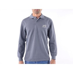 Polo, polo, chemise, top moderne, design de classe, gris taille M