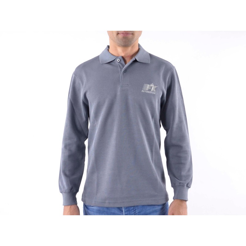 Polo, polo, chemise, top moderne, design de classe, gris taille M