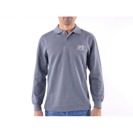Polo, polo, chemise, top moderne, design de classe, gris taille M Polo, polo, chemise, top moderne, design de classe, gris taille M