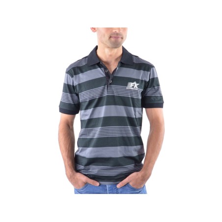Polo, polo, top moderne, design de classe, rayé gris taille S Polo, polo, top moderne, design de classe, rayé gris taille S
