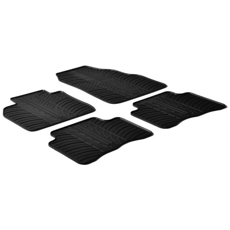 Set tapis de caoutchouc sur mesure pour Renault Megane Scenic II 2003- (T profil 4-pièces)