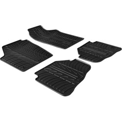 Set tapis de caoutchouc sur mesure pour Volkswagen Fox 2005- (T profil 4-pièces)
