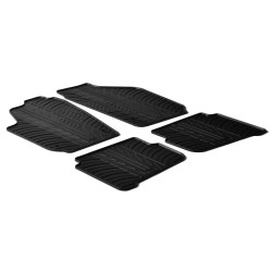 Set tapis de caoutchouc sur mesure pour Volkswagen Polo 9N/9N2 2001-2009 & Seat Ibiza/Cordoba 6L 2002-2008 (T profil 4-pièces)