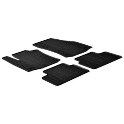 Set tapis de caoutchouc sur mesure pour Opel Meriva B 2010- (T profil 4-pièces + clips de montage)