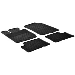 Set tapis de caoutchouc sur mesure pour Dacia Duster 2010-2015 (G profil 4-pièces + clips de montage)