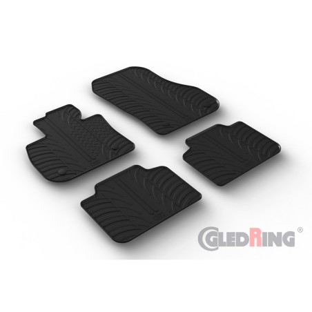 Set tapis de caoutchouc sur mesure pour BMW X1 (U11) 2022- (T profil 4-pièces + clips de montage) Set tapis de caoutchouc sur mesure pour BMW X1 (U11) 2022- (T profil 4-pièces + clips de montage)