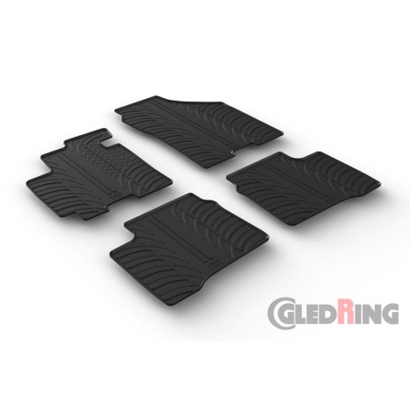 Set tapis de caoutchouc sur mesure pour Suzuki Swift IV 5-portes 2017- (T profil 4-pièces) Set tapis de caoutchouc sur mesure pour Suzuki Swift IV 5-portes 2017- (T profil 4-pièces)