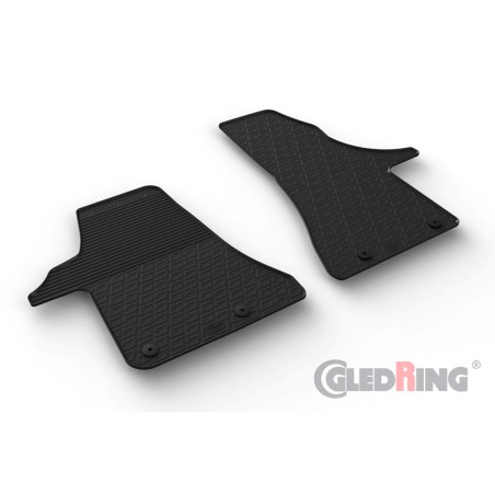 Set tapis de caoutchouc sur mesure pour Volkswagen Transporter T6.1 2020- (G profil 2-pièces + clips de montage) Set tapis de caoutchouc sur mesure pour Volkswagen Transporter T6.1 2020- (G profil 2-pièces + clips de montage)