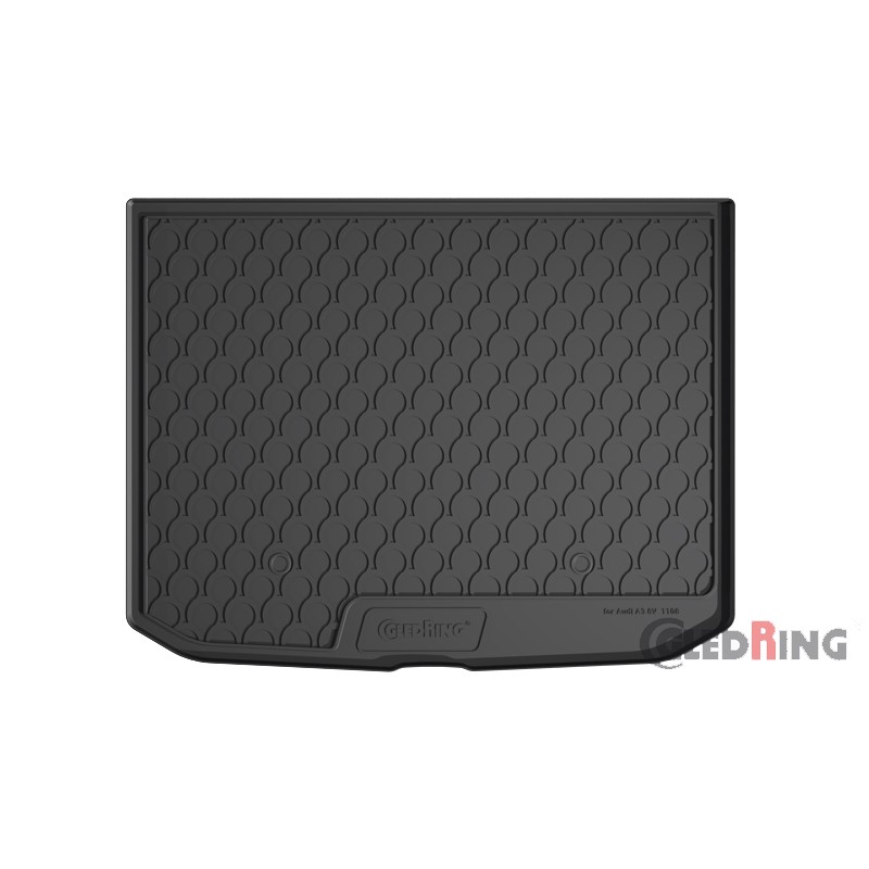 Coquille coffre-arrière Rubbasol (caoutchouc) sur mesure pour Audi A3 8V Sportback 2012-2020 (Sol en haut variable)