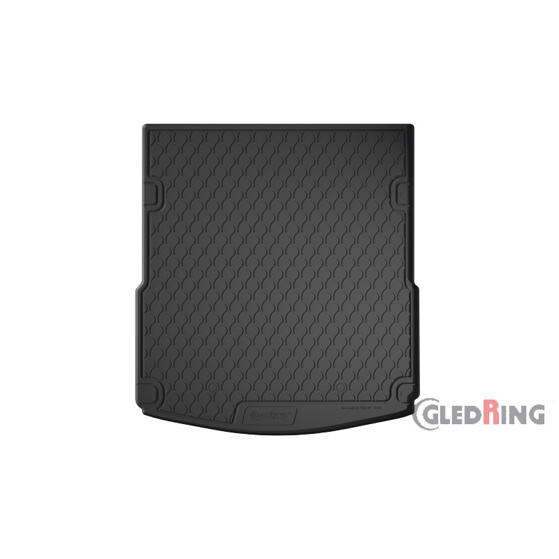 Coquille coffre-arrière Rubbasol (caoutchouc) sur mesure pour Audi A6 (4F) Sedan 2005-2011 (Sol en haut)