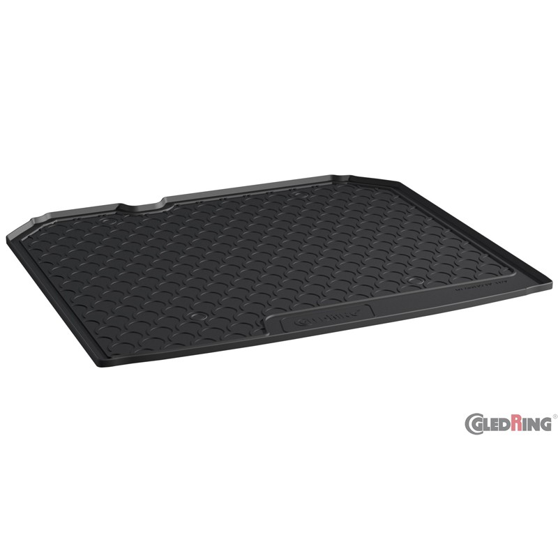 Coquille coffre-arrière Rubbasol (caoutchouc) sur mesure pour Audi Q3 2011-2018 (Sol en haut + paquet de coffre incl. filet)