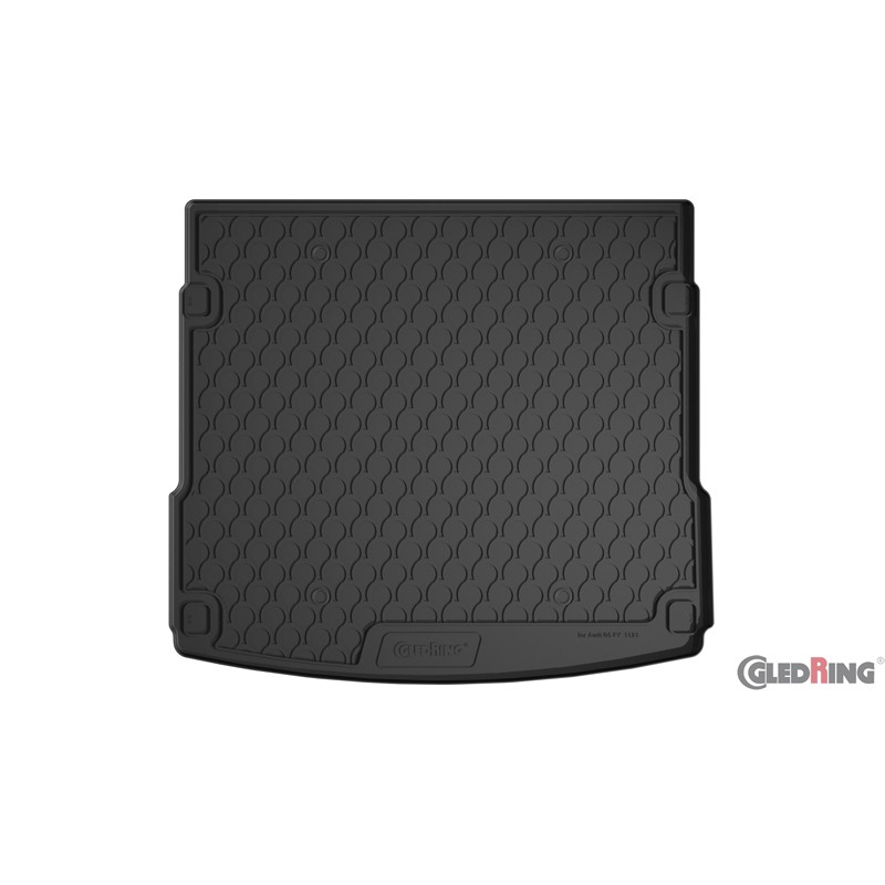 Coquille coffre-arrière Rubbasol (caoutchouc) sur mesure pour Audi Q5 2017- (Sol en haut + paquet de coffre incl. filet)
