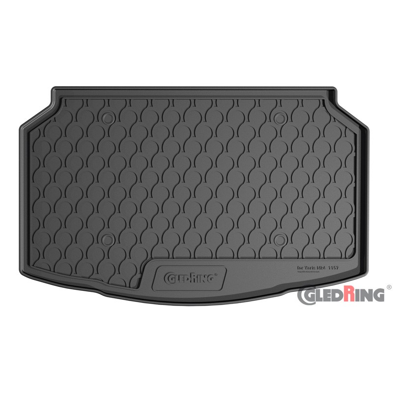 Coquille coffre-arrière Rubbasol (caoutchouc) sur mesure pour Toyota Yaris IV (XP21) 5-portes 2020- (Sol en bas)