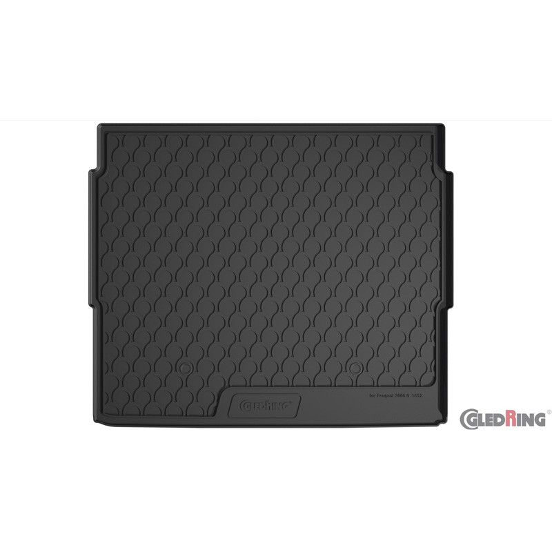 Coquille coffre-arrière Rubbasol (caoutchouc) sur mesure pour Peugeot 3008 II 2016- (Sol en haut)