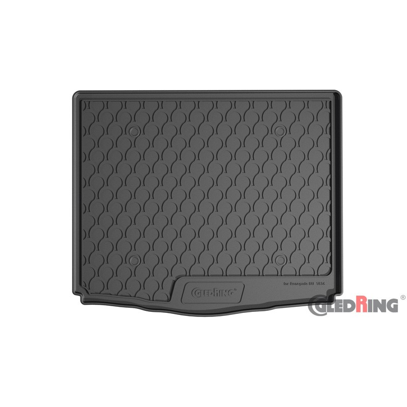 Coquille coffre-arrière Rubbasol (caoutchouc) sur mesure pour Jeep Renegade (BU) 2015- (Sol en bas)