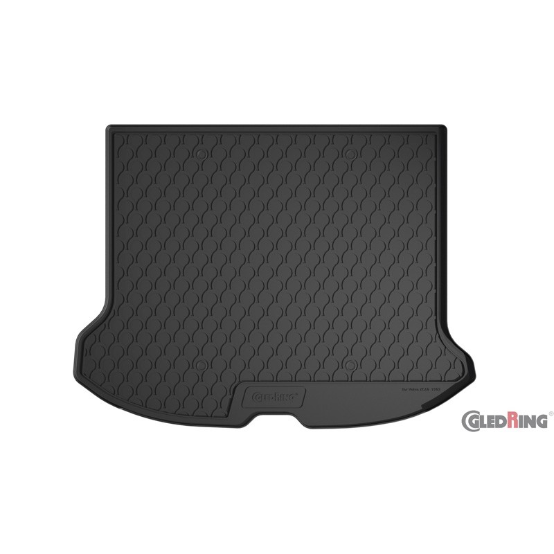 Coquille coffre-arrière Rubbasol (caoutchouc) sur mesure pour Volvo XC60 2008-2016 (petite roue de secours)