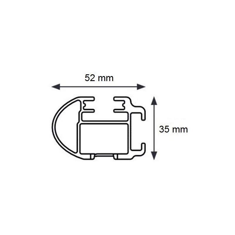 CRUZ ALU CARGO Barres de toit 2-Barres pour VW CADDY 5
