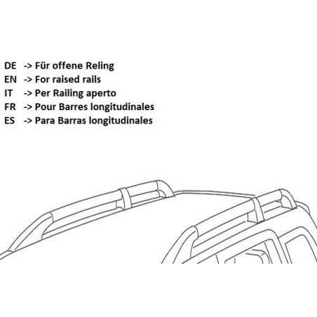 NORDRIVE HELIO R ALU Barres de toit pour FORD TOURNEO CONNECT 3. GEN. NORDRIVE HELIO R ALU Barres de toit pour FORD TOURNEO CONNECT 3. GEN.