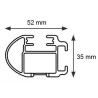 CRUZ ALU CARGO Barres de toit 2-Barres pour FORD TRANSIT CONNECT MAXI 3. GEN. CRUZ ALU CARGO Barres de toit 2-Barres pour FORD TRANSIT CONNECT MAXI 3. GEN.