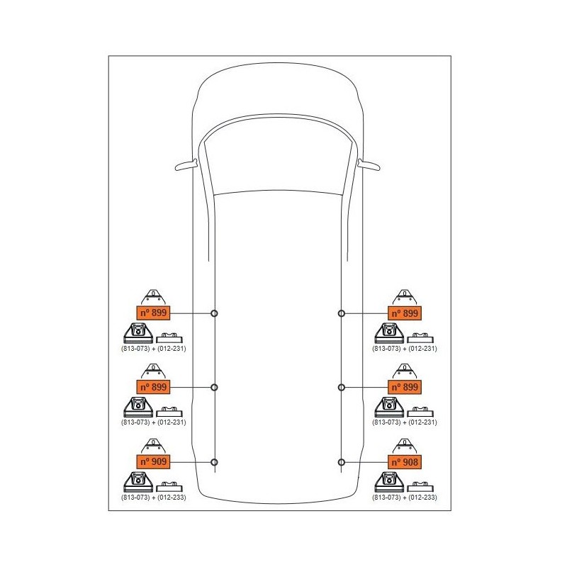 CRUZ ALU CARGO Barres de toit 2-Barres pour FORD TRANSIT CONNECT MAXI 3. GEN.