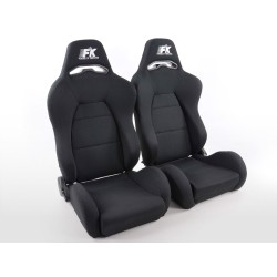 Sièges sport FK Sièges demi-coque auto Set Streetfighter au look sport automobile