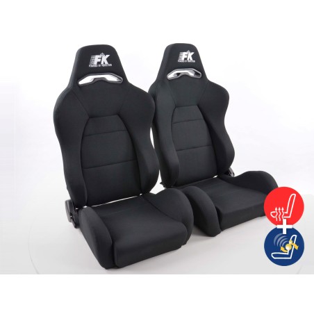 Sièges sport FK Sièges demi-coque pour voiture Set Streetfighter avec siège chauffant et massage