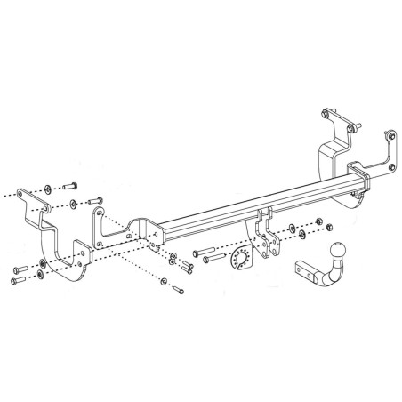 ORIS Attelage de remorque pour CITROEN JUMPY 3 / SPACETOURER