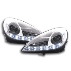 Phares Xenon Daylight LED feux de jour Mercedes SLK R171 chrome