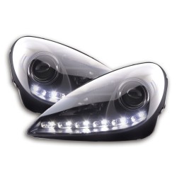 Phare Daylight LED DRL look Mercedes SLK R171 04-11 noir
