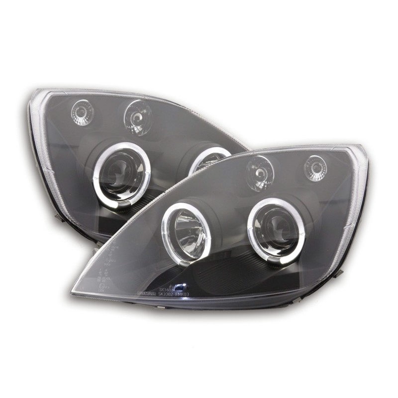 Phare avant Ford Fiesta type MK6 03-07 noir