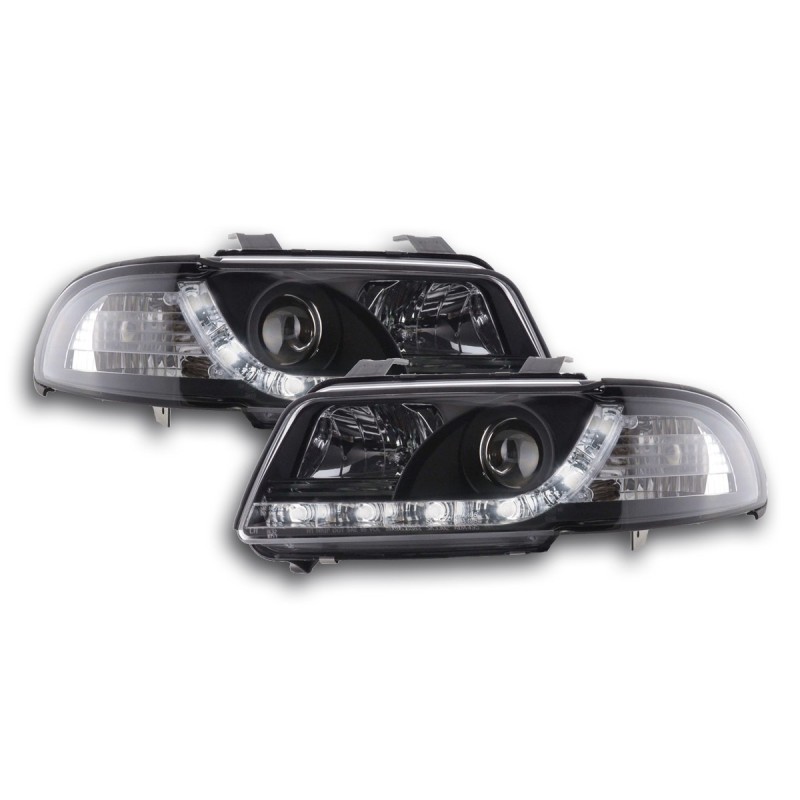 Phare Daylight LED Feux de jour LED Audi A4 B5 8D 99-01 noir