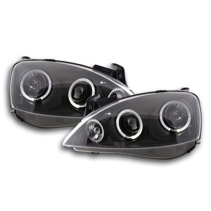 Phares avant Opel Corsa C 01-06 noir