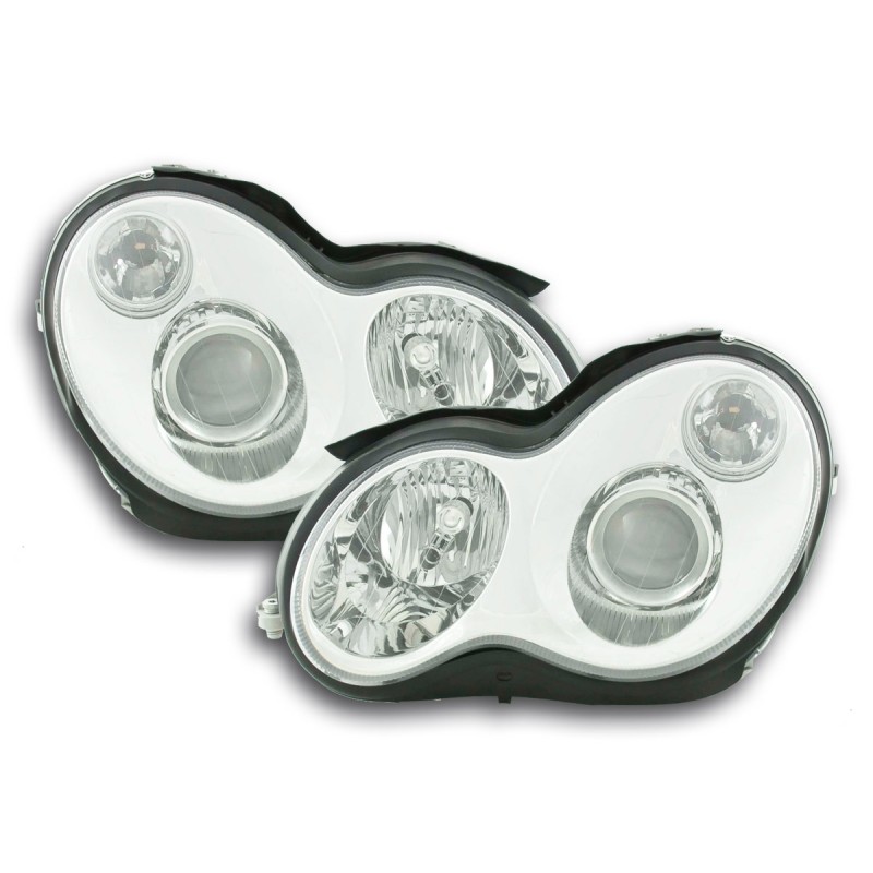 Phare avant Mercedes Classe C type W203 chrome