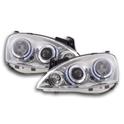 Phares avant Opel Corsa C 01-06 chrome