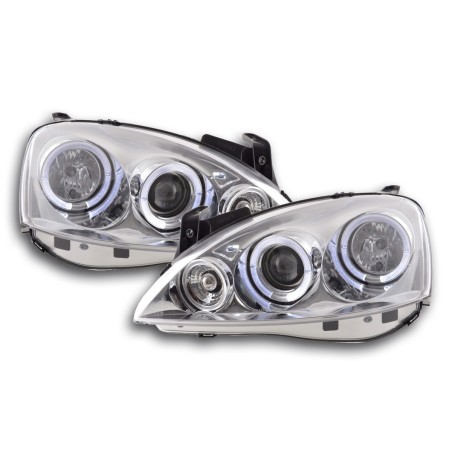 Phares avant Opel Corsa C 01-06 chrome Phares avant Opel Corsa C 01-06 chrome